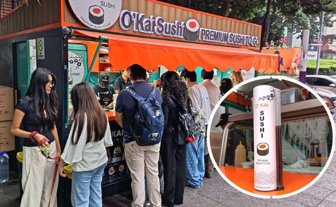 VIDEO: ¿Sushi en un tubo? El curioso invento que ya puedes probar en CDMX (Foto: Luis Alcántar)