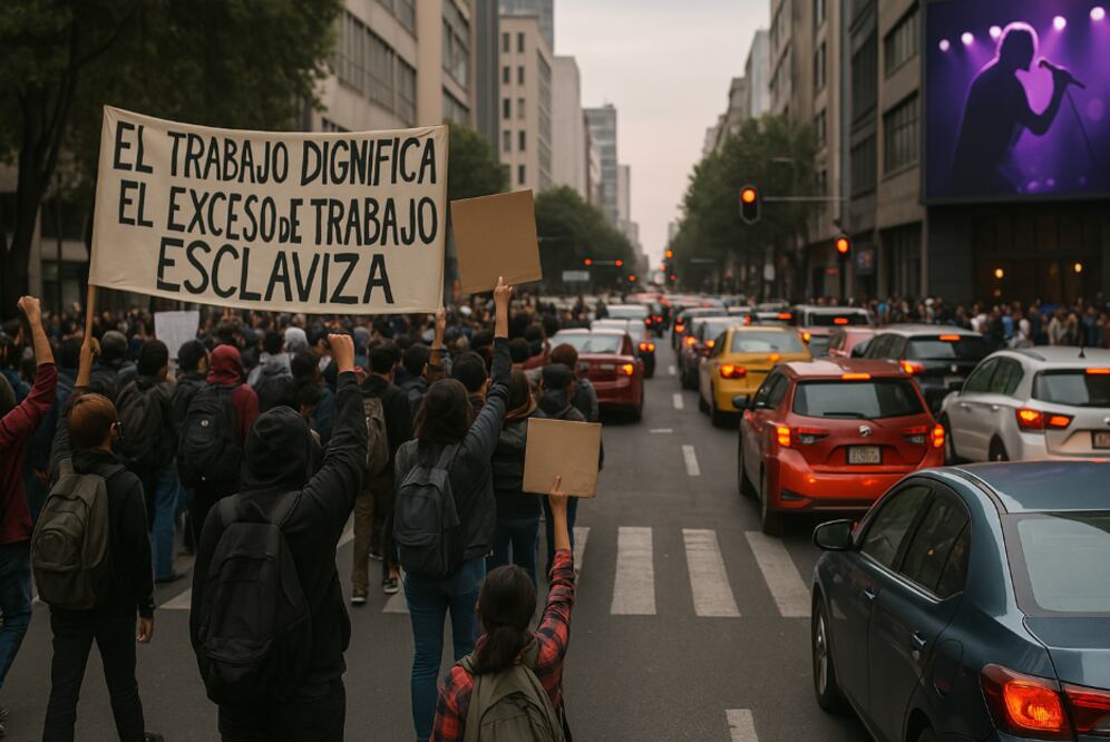 El Tráfico con El Gráfico (Foto: Creada con IA)