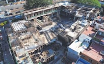 Reportan 4 lesionados tras caída de grúa telescópica en Cuauhtémoc y Viaducto