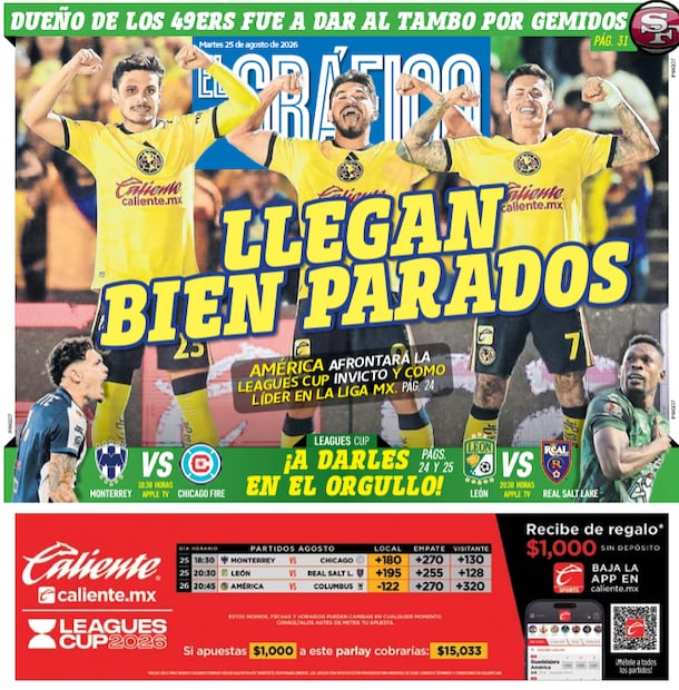 Portada El Gráfico | Martes 25 de Agosto de 2026