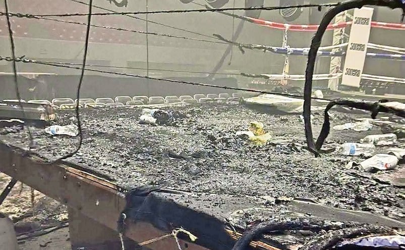 ¡Balazos y siniestro! Comando armado dispara contra evento en Hermosillo, prenden fuego a ring de box