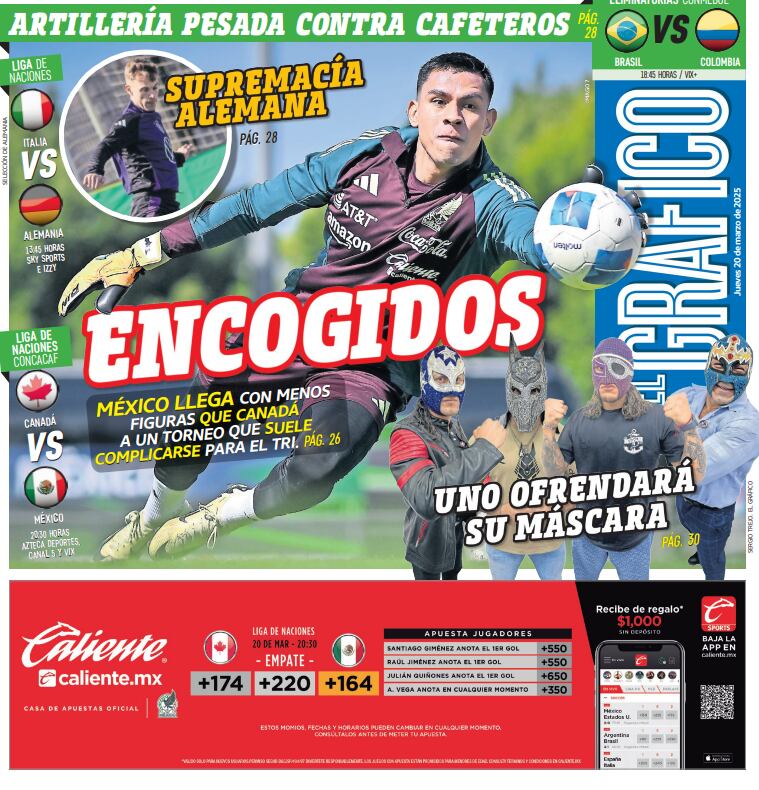 Portada El Gráfico | Jueves 20 de marzo 2025