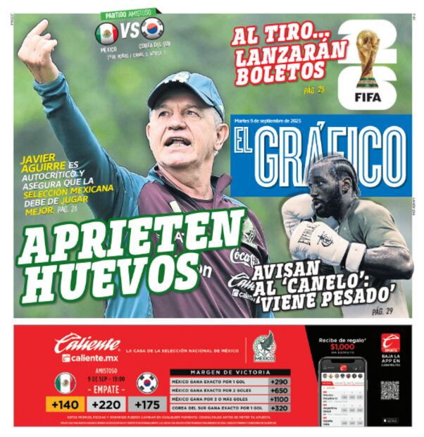 Imagen: Staff El Gráfico (Portada El Gráfico | Martes 9 de septiembre 2025)