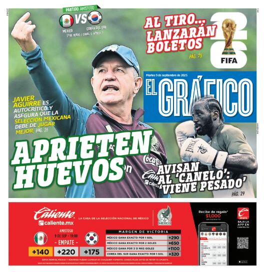 Imagen: Staff El Gráfico (Portada El Gráfico | Martes 9 de septiembre 2025)