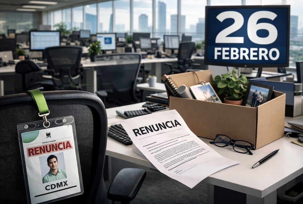 ¿Por qué el 26 de febrero es el día que más gente renuncia a su trabajo en la CDMX? (Foto: Creada con IA)