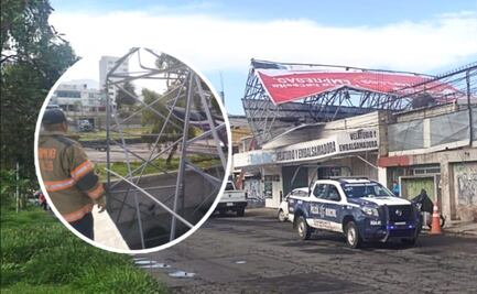 VIDEO: ¿Qué causó la caída del espectacular cerca del Metro Olímpica?