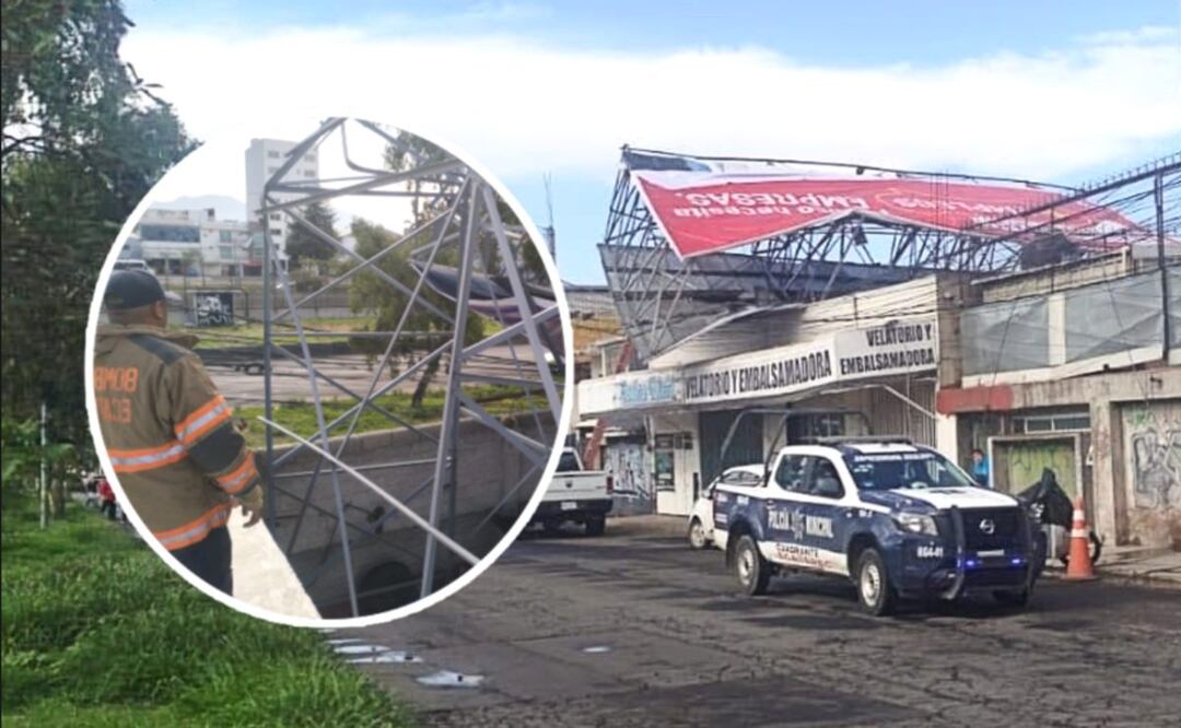 Foto: Especiales (VIDEO: ¿Qué causó la caída del espectacular cerca del Metro Olímpica?)