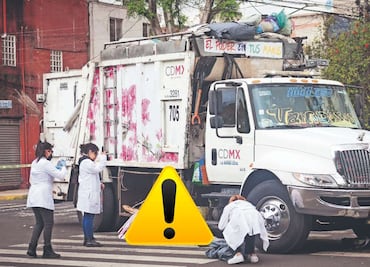 Abuelita de 80 año muere arrollada por un camión de basura en CDMX