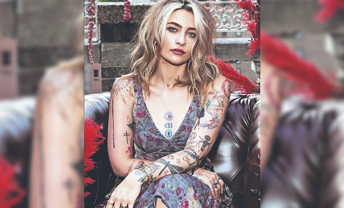 Paris Jackson enseña el hoyito que le quedó tras consumir sustancias ilegales. Foto: (Redes Sociales)