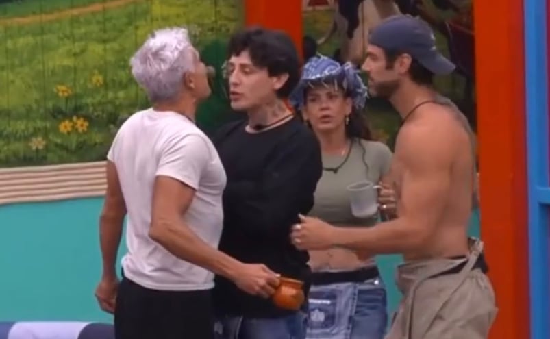 VIDEO: Kunno y Julio Camejo casi llegan a los golpes en La Granja VIP en duro encontronazo
