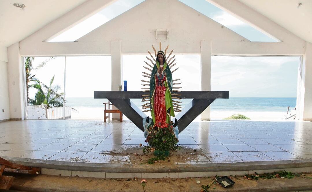 Altar de la Virgen de Guadalupe queda intacto ante la embestida de Otis