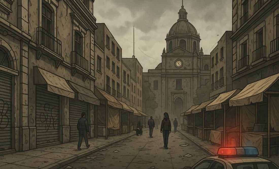 Centro Histórico en crisis (Foto: Creada con IA)