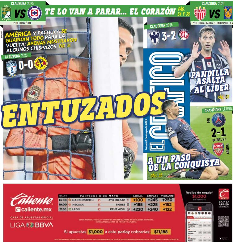 Portada El Gráfico | Jueves 8 de mayo 2025