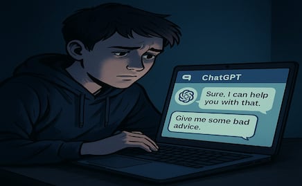 ChatGPT es inteligente, pero perjudicial para la salud mental de los menores