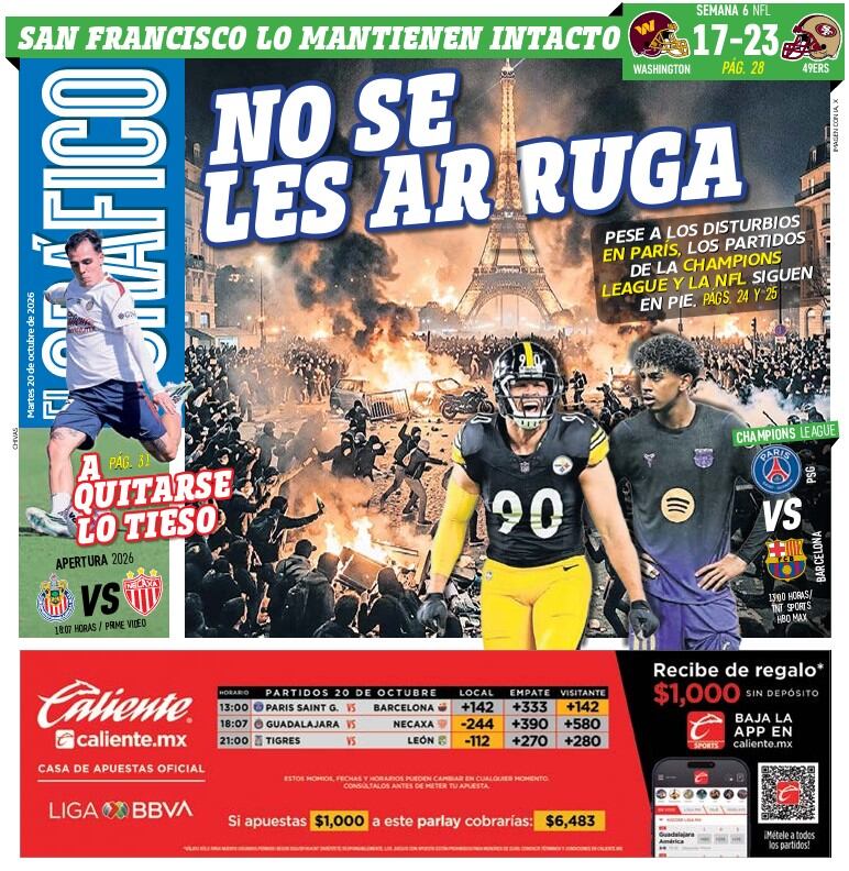 Portada El Gráfico | Martes 20 de Octubre de 2026