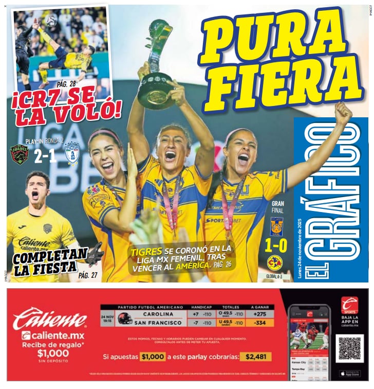 Portada El Gráfico | 24 de Noviembre de 2025