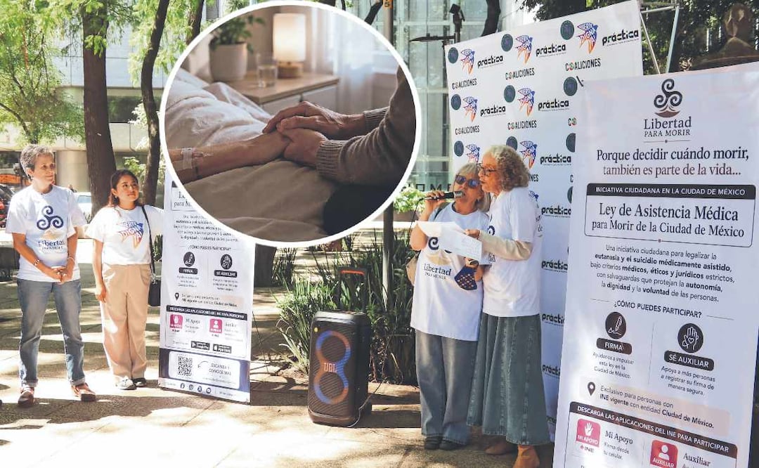Colectivo busca que morir "sea un poco más facilito", necesitan 20 mil firmas. Foto: (Karla Guerrero)