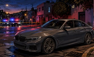 ¡Ráfaga mortal contra un BMW! Uno murió y otro recibió balazos en el cuello y el brazo