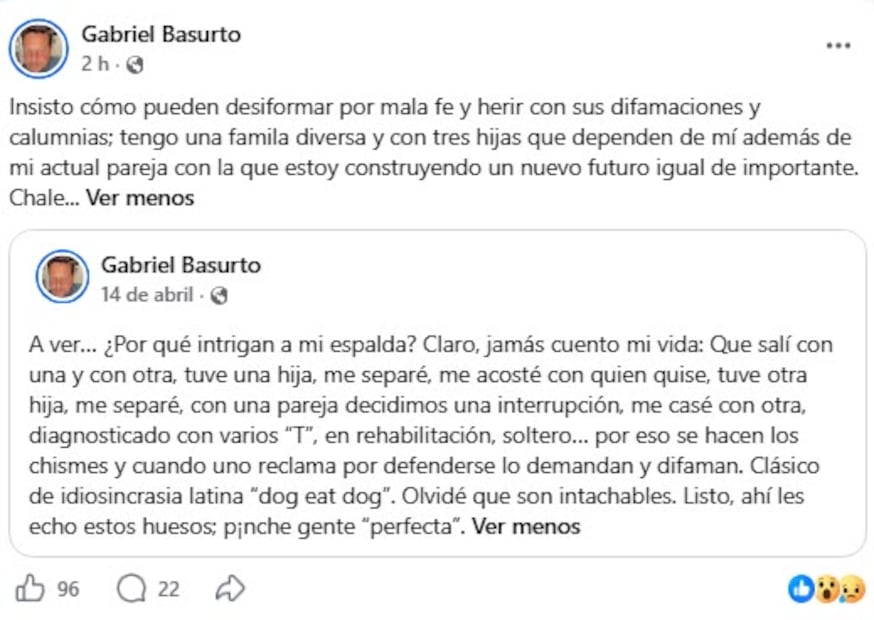 Capturas de publicaciones (Vía: Redes)
