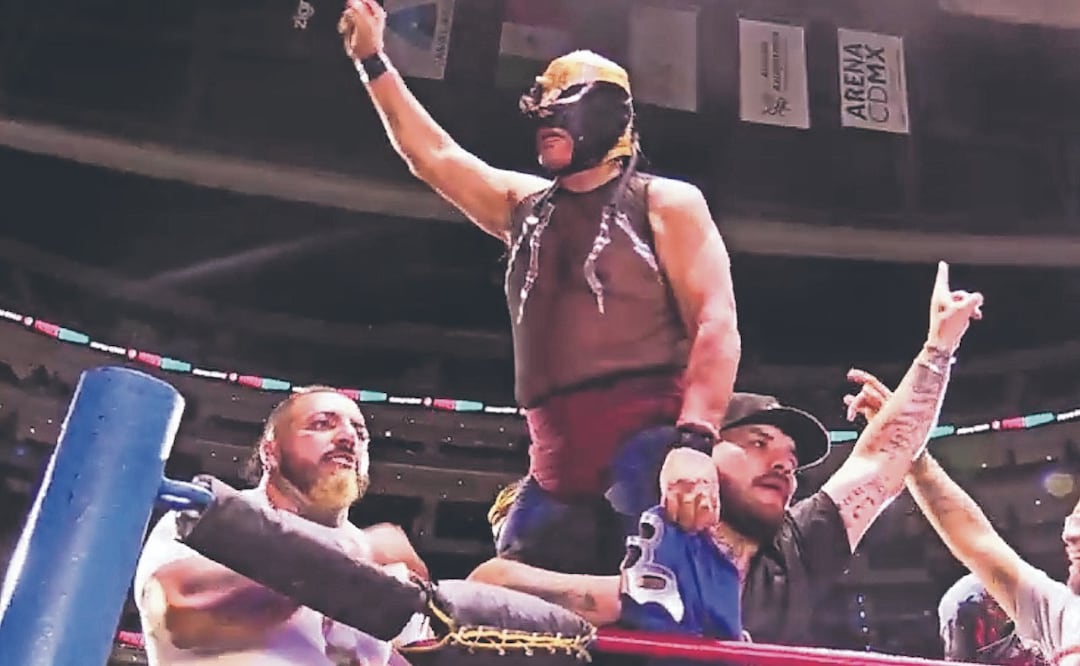 Video: Fuerza Guerrera obtuvo su última victoria como el rudo que es, con un faul a Blue Demon Jr. 
Imagen: PRENSA FUERZA GUERRERA