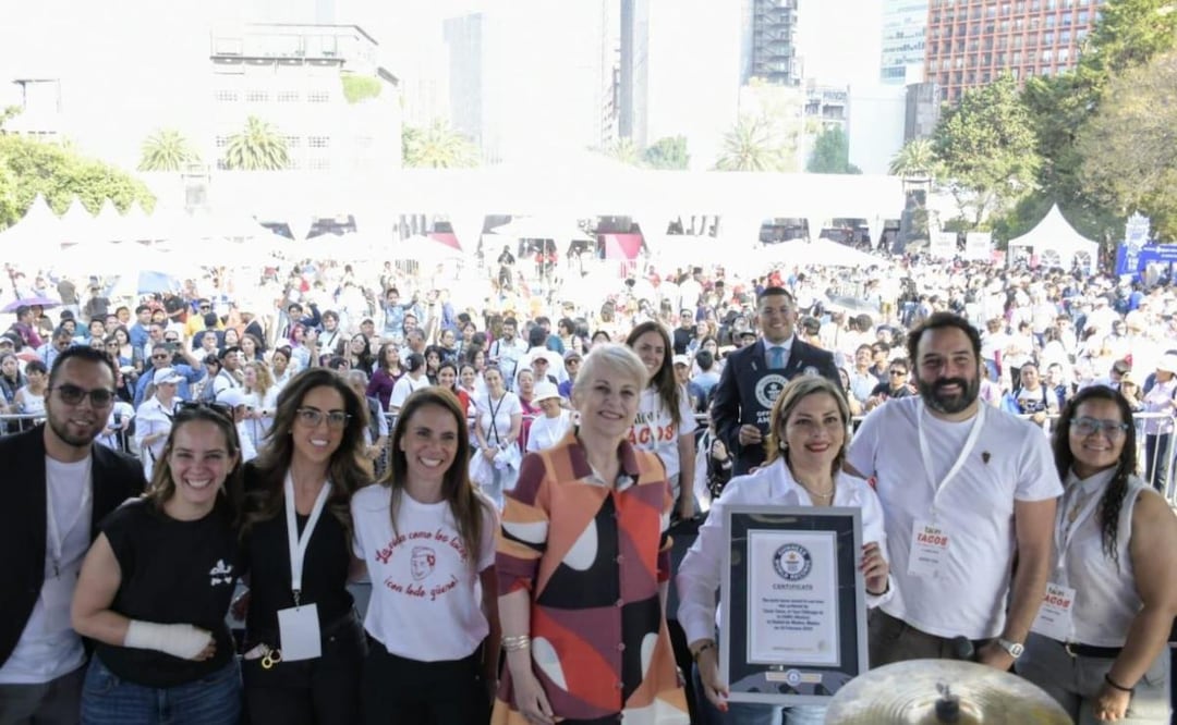 Se armó taquiza en CDMX para romper un Récord Guinness