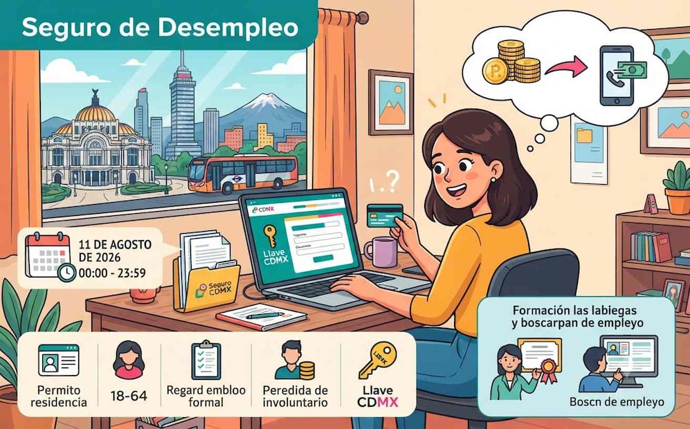 ¿Te quedaste sin trabajo? CDMX dará más de 3 mil pesos: checa fecha, requisitos y cómo registrarte. Foto: (IA)