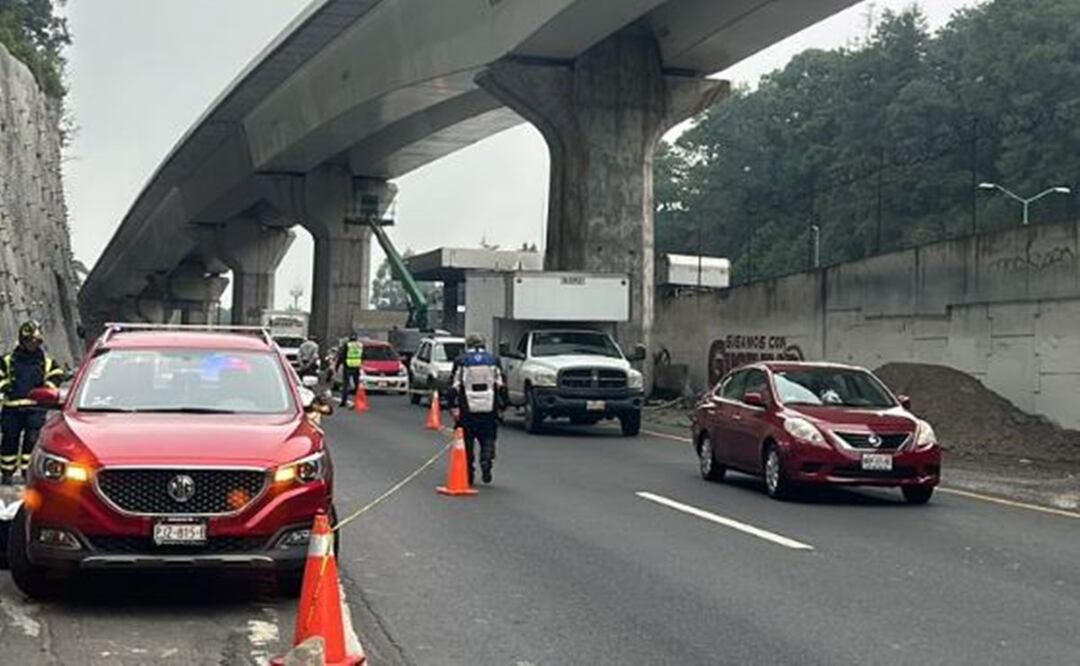 Biker termina su vida bajo las llantas de una camioneta, sobre la México-Toluca