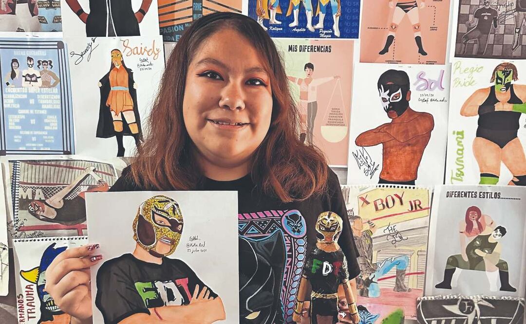 Kika Art y la lucha libre hicieron química, esta es la curiosa historia