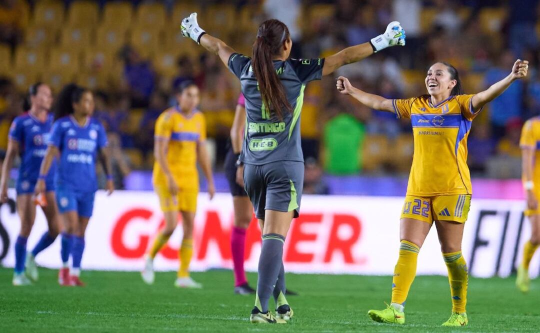 Tigres Femenil elimina a Cruz Azul y avanza a la final del Apertura 2025. Foto: (Tigres Femenil)