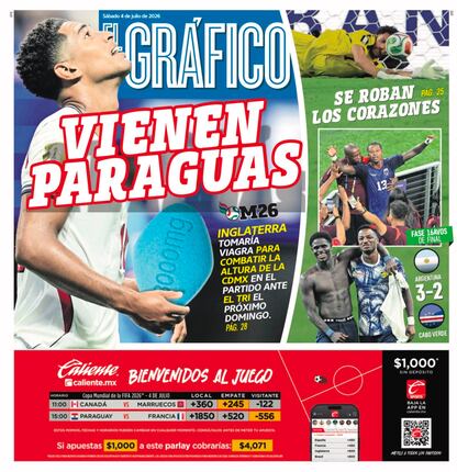 Portada El Gráfico | Sábado 4 de Julio de 2026