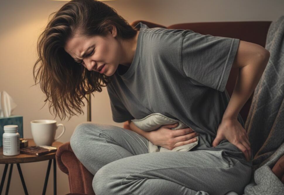 ¿Por qué siento punzadas en el recto durante mi periodo? (Foto: Creada con IA)