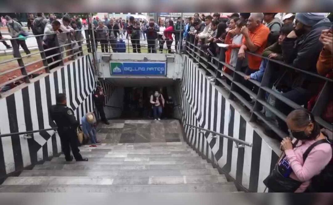 Dos hombres salen por la “puerta falsa” en el Metro; un tercero fue rescatado