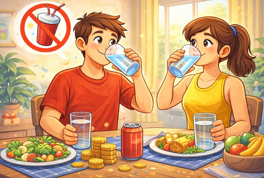 Bebe más agua (Foto: Creada con IA)