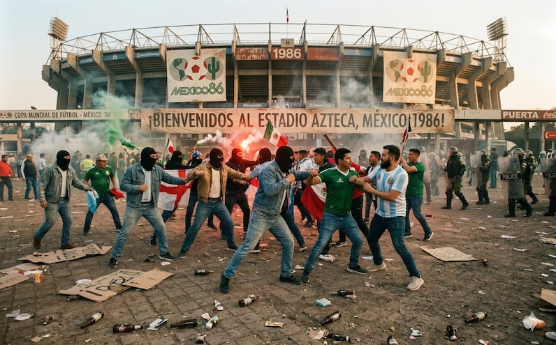 Tepiteños "calmaron" a hooligans en 1986. Para el duelo contra México, ni sus luces de la fans ingleses  