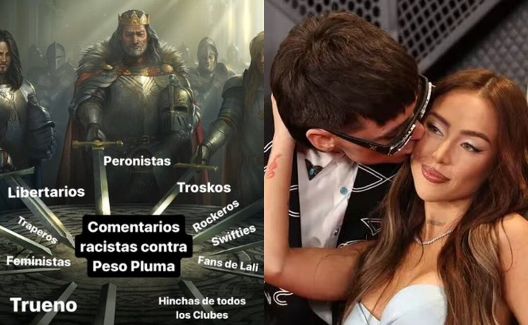 Infidelidad de Peso Pluma desata guerra de tuits entre mexicanos y argentinos