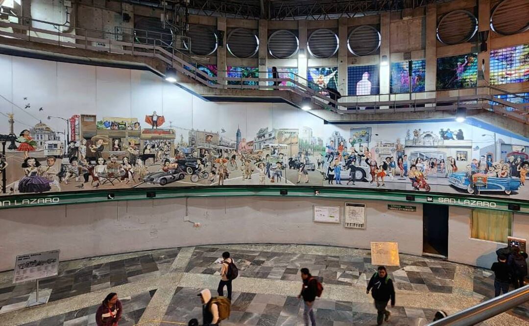 Metro CDMX: Con mural, llevan la Época de Oro II del cine mexicano a la Línea B