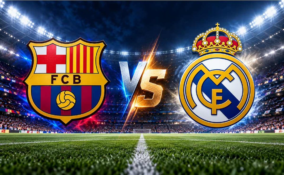 Barcelona vs Real Madrid EN VIVO. Foto: (IA)
