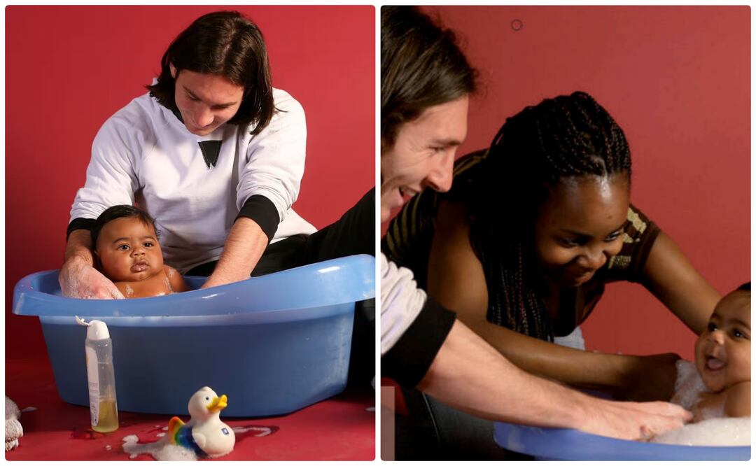 Messi y Lamine Yamal juntos (Fotos: Unicef)