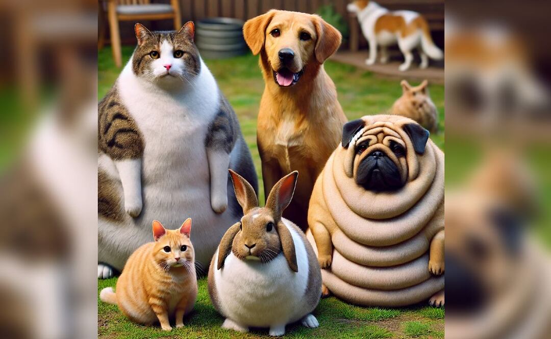 10 ANIMALES con SOBREPESO, un GATO llego a pesar 17 KILOS