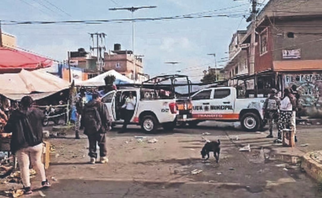 Asesinan a dos hombres a tiros en tianguis de Valle de Chalco. Foto: (Especial)