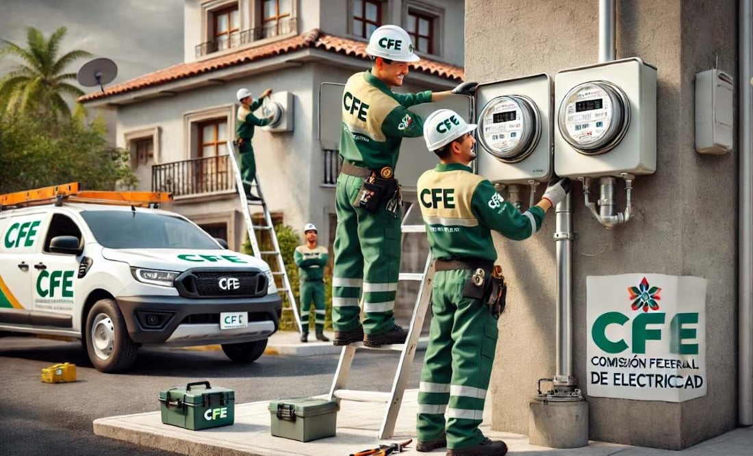 CFE visita hogares. Foto: (IA)