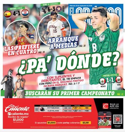 Portada El Gráfico | Miércoles 30 de septiembre 2026