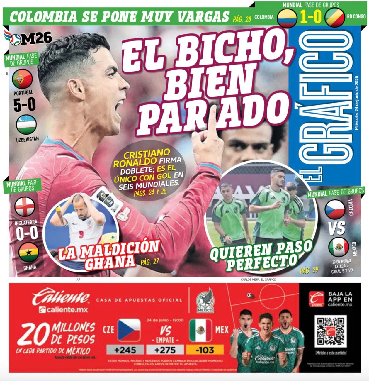 Portada El Gráfico | Miércoles 24 de Junio de 2026