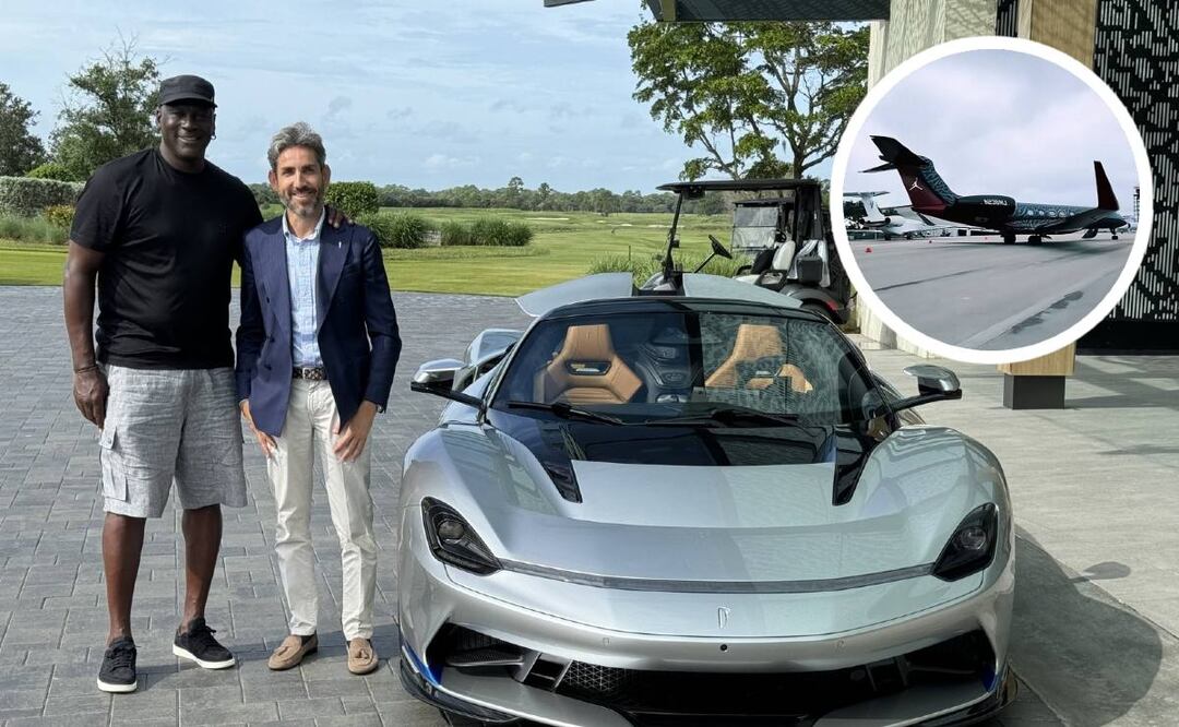 Michael Jordan sorprende con su jet privado personalizado y auto deportivo exclusivo