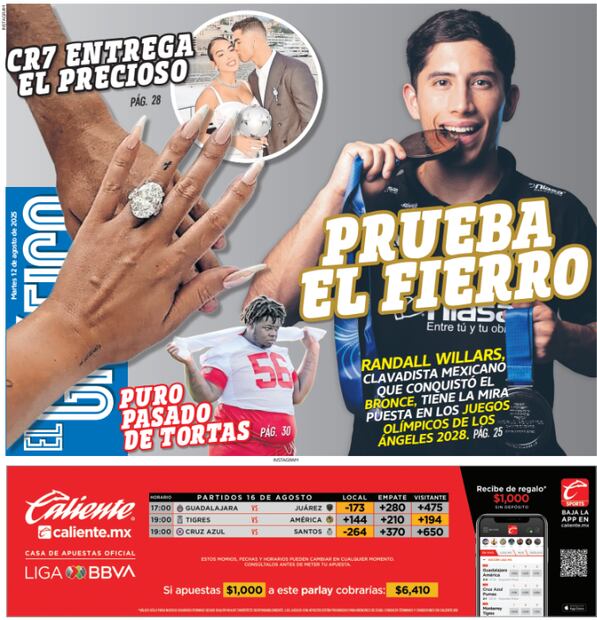 Portada El Gráfico | Martes 12 de agosto 2025