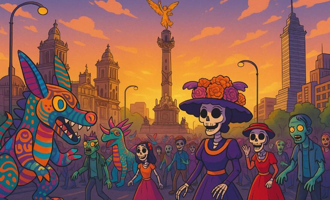 Desfile de Alebrijes, Marcha Zombie y Catrina Fest: Rutas y horarios para este fin de semana en la CDMX. Foto: (IA)