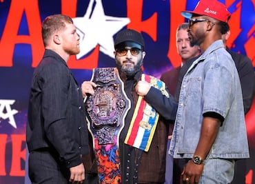 Canelo Álvarez vs William Scull: primer cara a cara rumbo a la pelea en Arabia Saudita