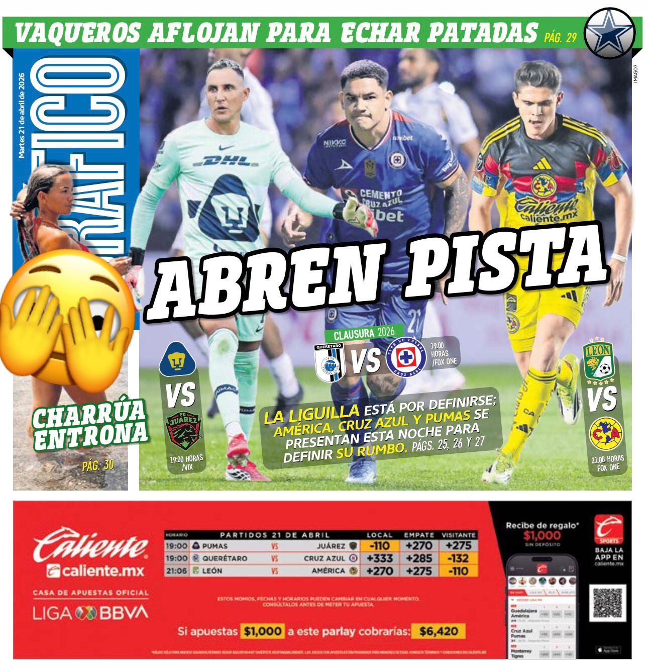 Portada El Gráfico | Martes 21 de abril de 2026