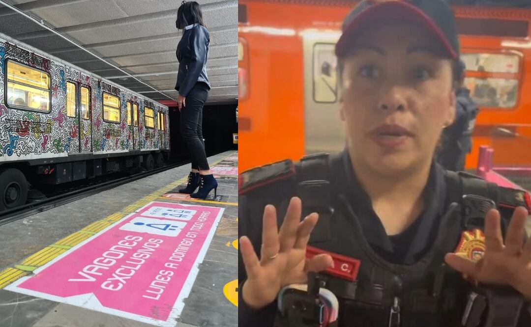 Mujer trans en el vagón exclusivo del Metro CDMX. Foto: (Especial)