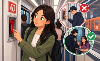 ¿Te pueden multar por jalar la palanca de emergencia del Metro CDMX? Esto dice la ley